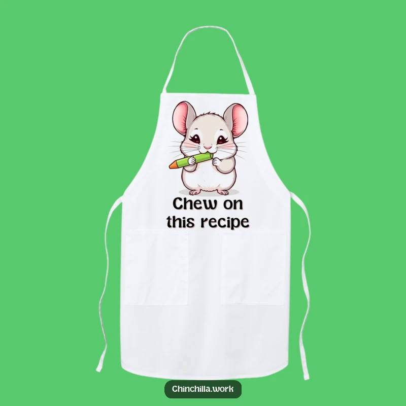 Funny Chinchilla Chef Apron: Keep Clean with This Pen-Loving Kitchen Buddy