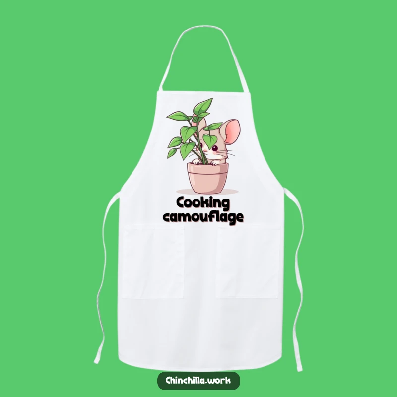 Funny Chinchilla Gardener Apron - Hilarious Plant Lover's Cooking Gift!