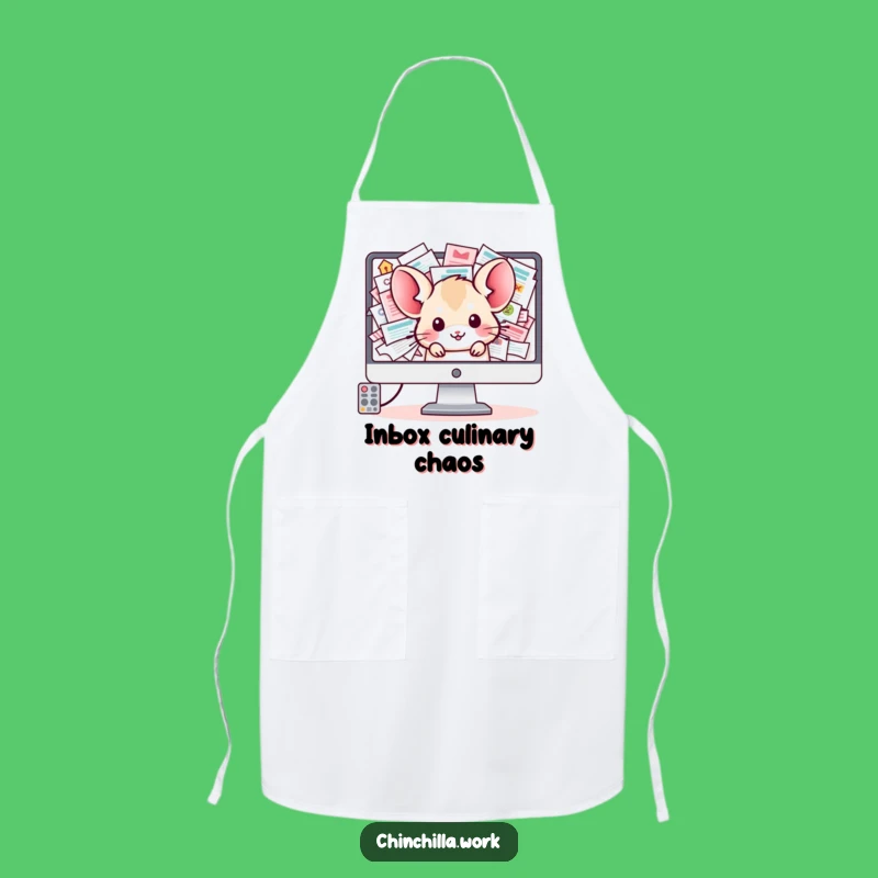 Funny Chinchilla Apron: Kawaii Office Chef Humor, Perfect Gift for Cooks