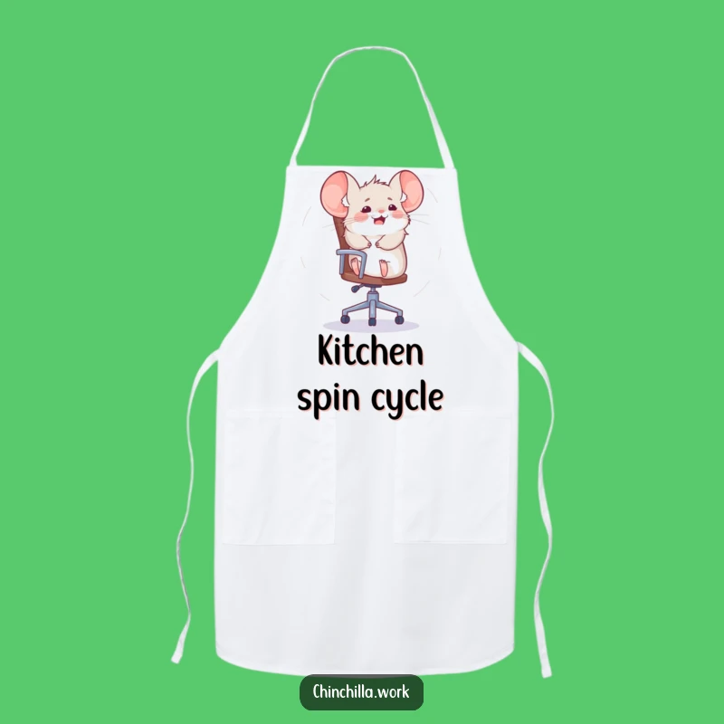 Funny Chinchilla Apron: Spin into Kitchen Fun with This Rodent Chef