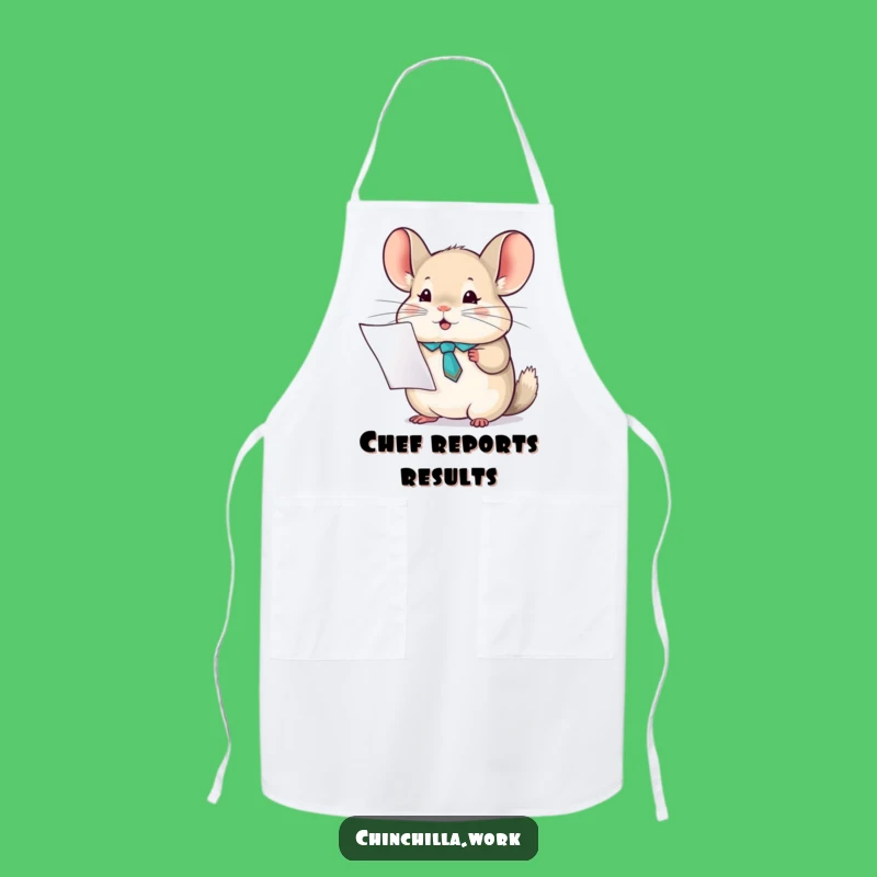 Funny Chinchilla Tie Apron - Work in Style with Professional Humor