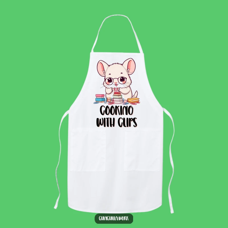 Funny Office Chinchilla Apron: Cook with Precise Workplace Humor
