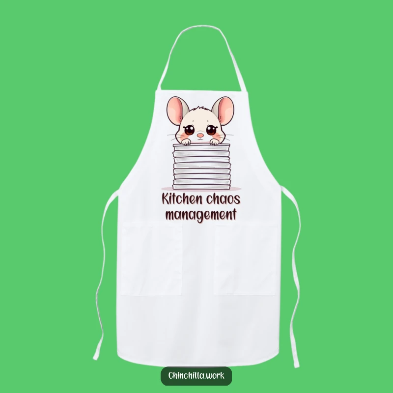 Funny Office Chinchilla Paper Apron - Work Snack Time Gift