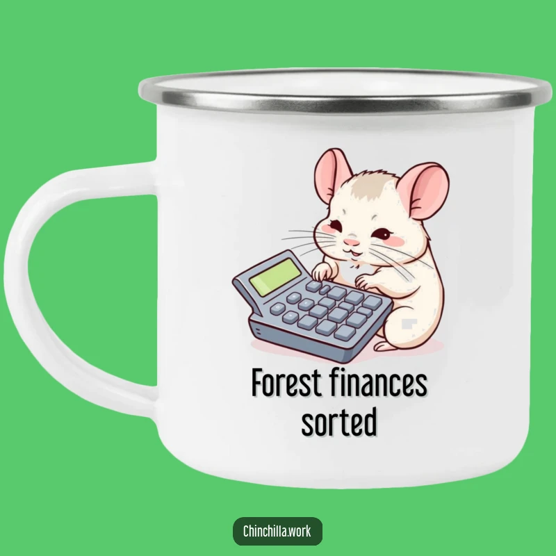Funny Chinchilla Calculator Camping Mug - Calculate Your Adventures with Humor