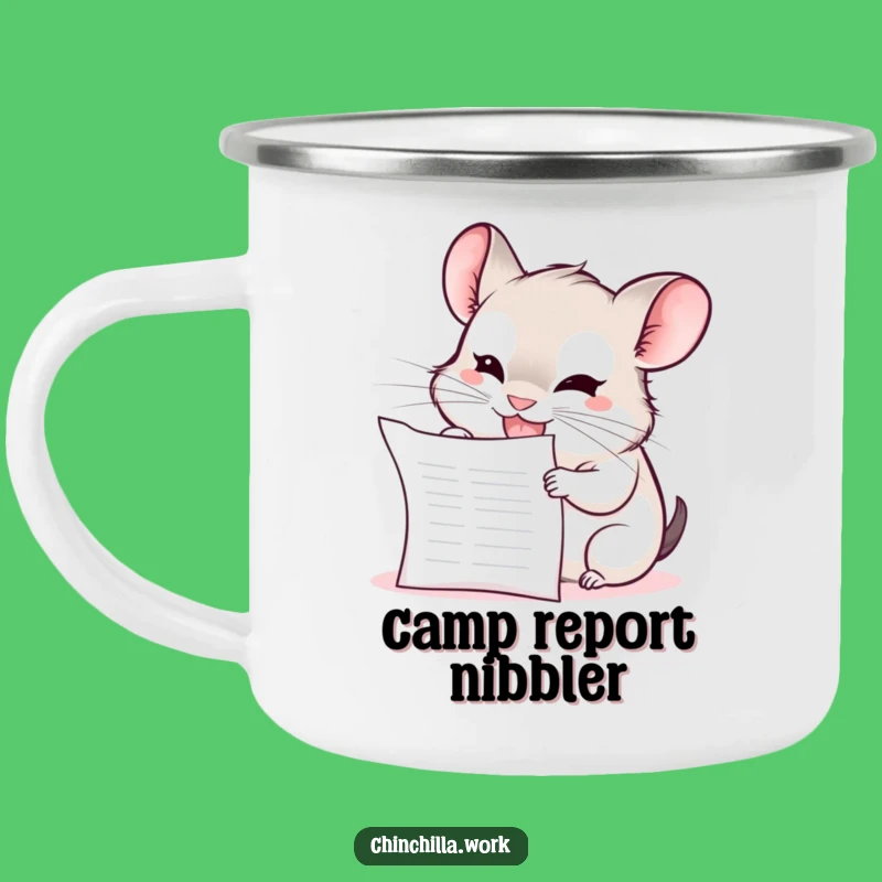 Funny Chinchilla Camping Mug: Mischief On-the-Go, Perfect Gift