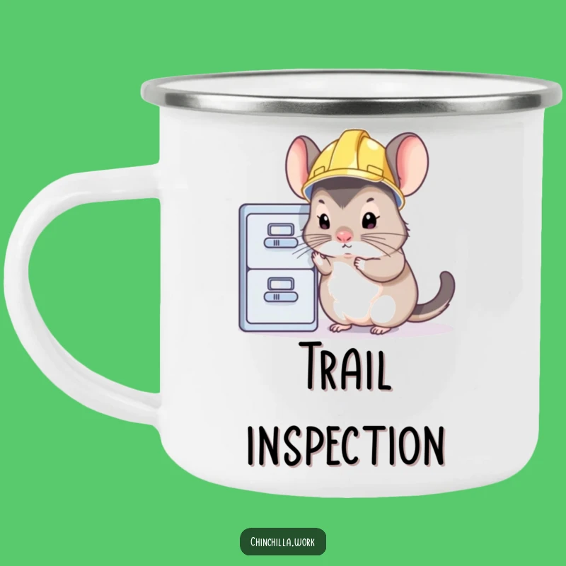 Funny Chinchilla Adventure Mug: Inspect Your Surroundings with This Rodent