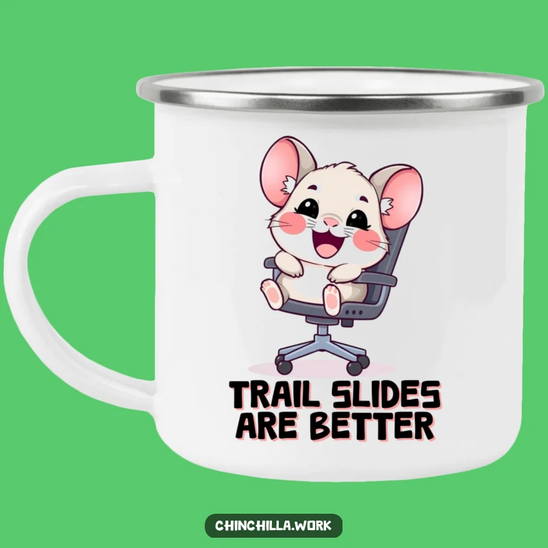Funny Kawaii Chinchilla Chair Slide Camping Mug - Adorable Fun On the Go