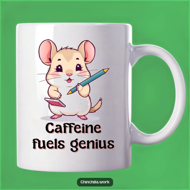 Funny Busy Chinchilla Multitasking Mug: Hilarious Rodent Office Hero Gift Idea