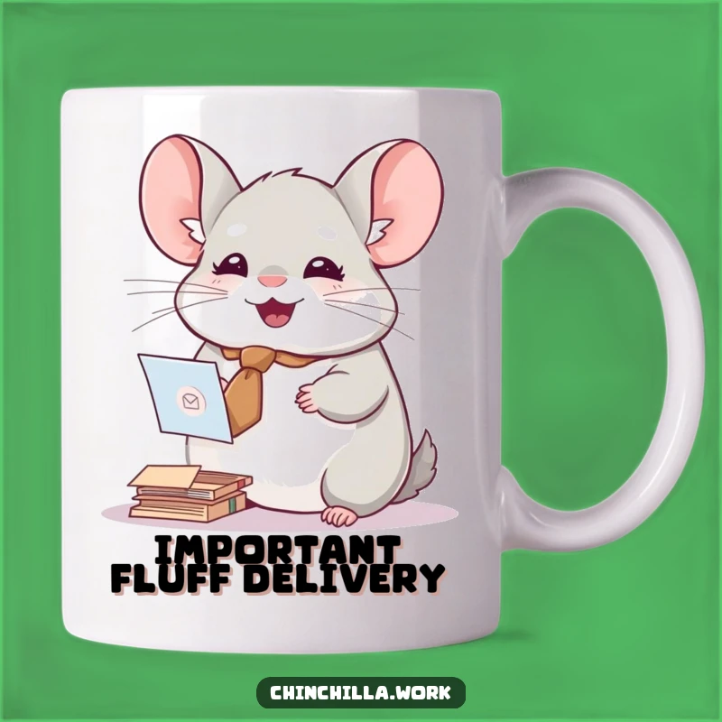 Funny Chinchilla Mail Sorter Mug - Perfect Adorable Office Gift