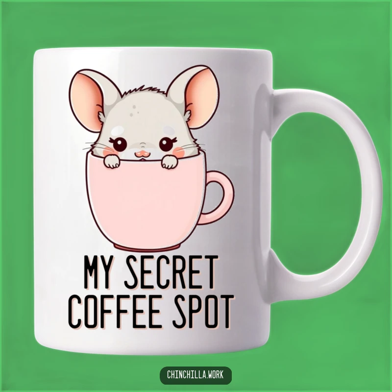Funny Office Chinchilla Coffee Mug Hideout - Cute Morning Gift