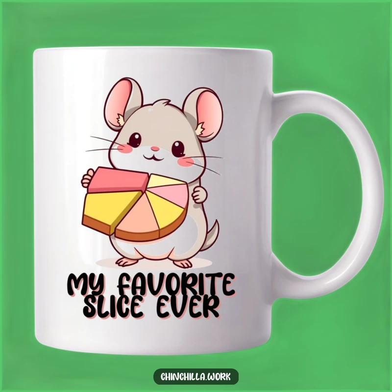 Funny Kawaii Chinchilla Pie Chart Mug - Cute Data Presentation Gift