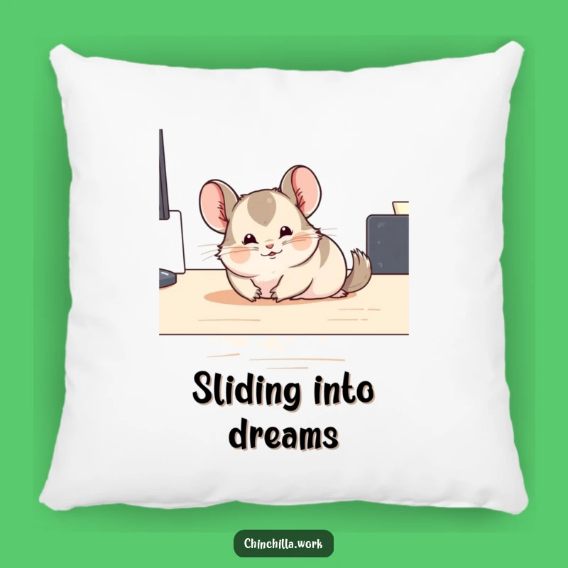 Cozy Funny Sliding Chinchilla Pillow: Comfy Decor with Hilarious Charm