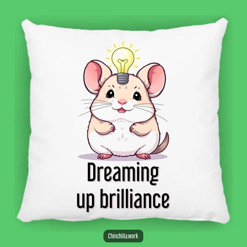 Funny Chinchilla Lightbulb Pillow: Cozy Comfort for Your Bright Ideas