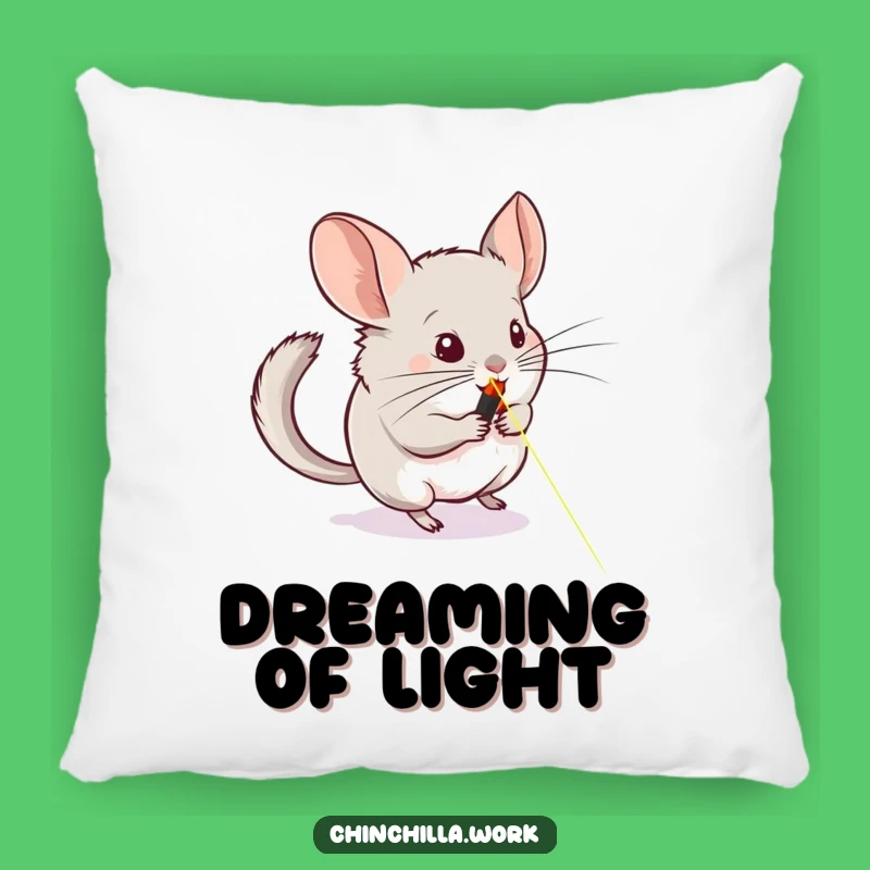 Funny Chinchilla Pillow - Cozy Laser Chase Cushion, Great Funny Gift for Pet Owners