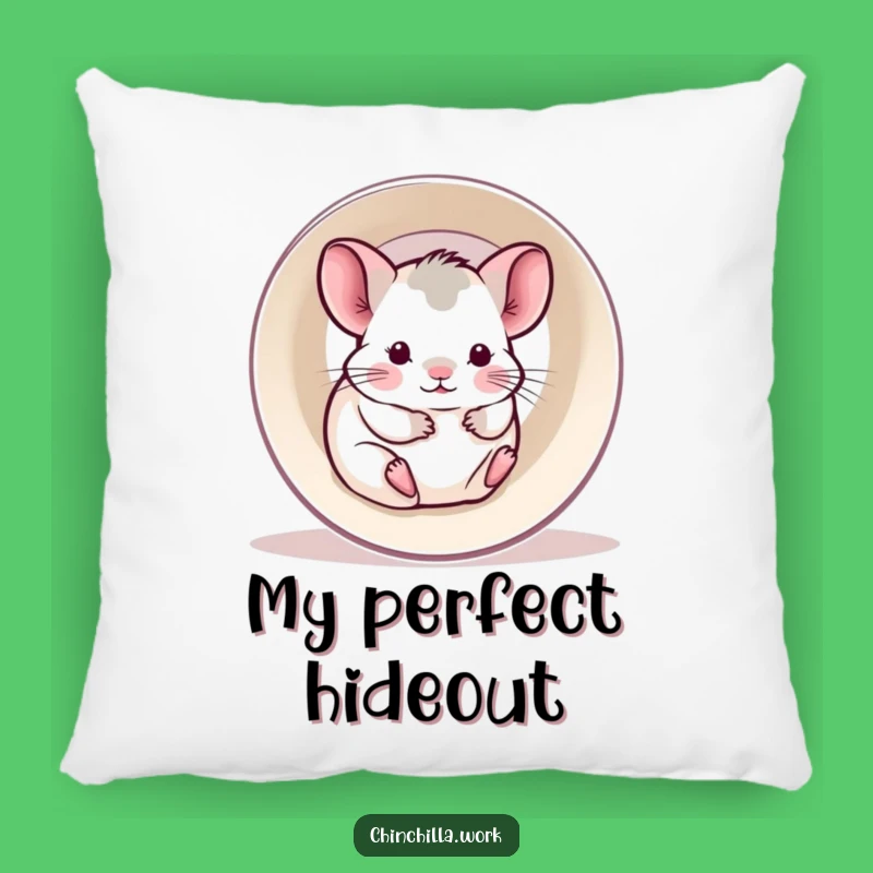 Funny Kawaii Office Chinchilla Pillow: Paper Roll Bliss, Comfy & Humorous Gift