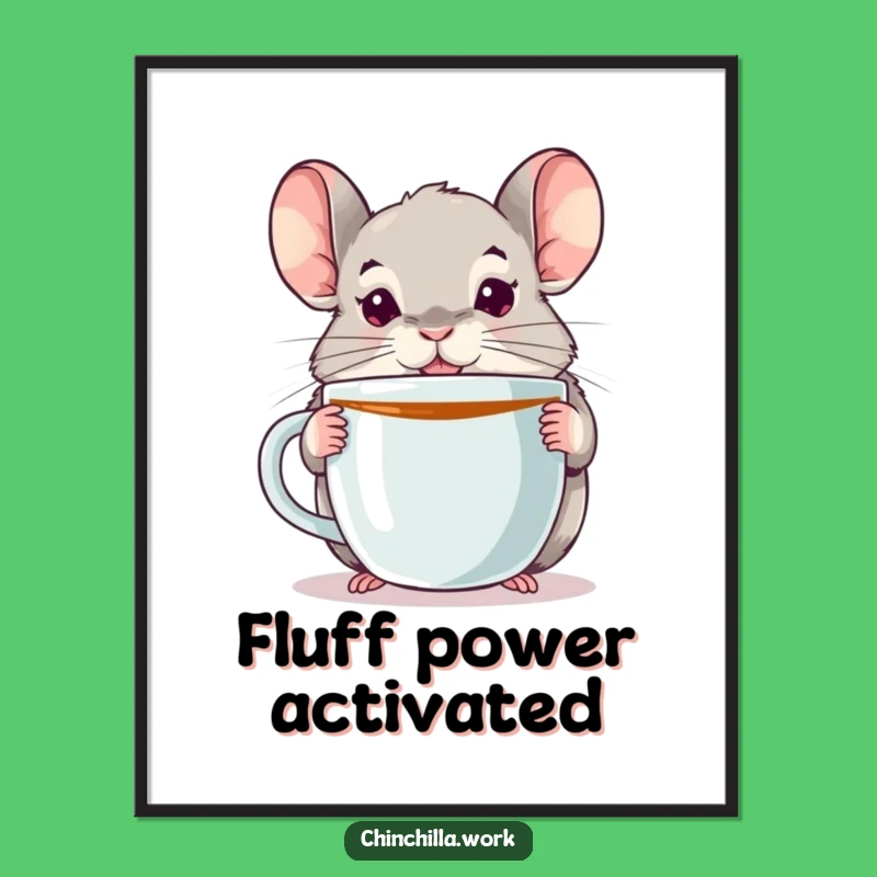 Funny Chinchilla Digital Art: Instant Download for Humorous Pet Decor
