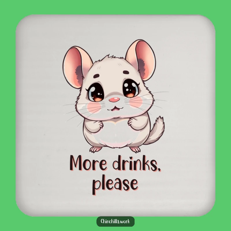Funny Chinchilla Memo Coaster - Hilarious Surface Protection