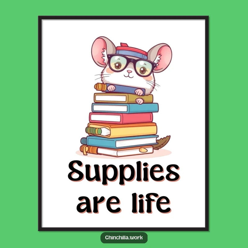 Funny Office Chaos Poster - Desk Goals and Hilarious Wall Art