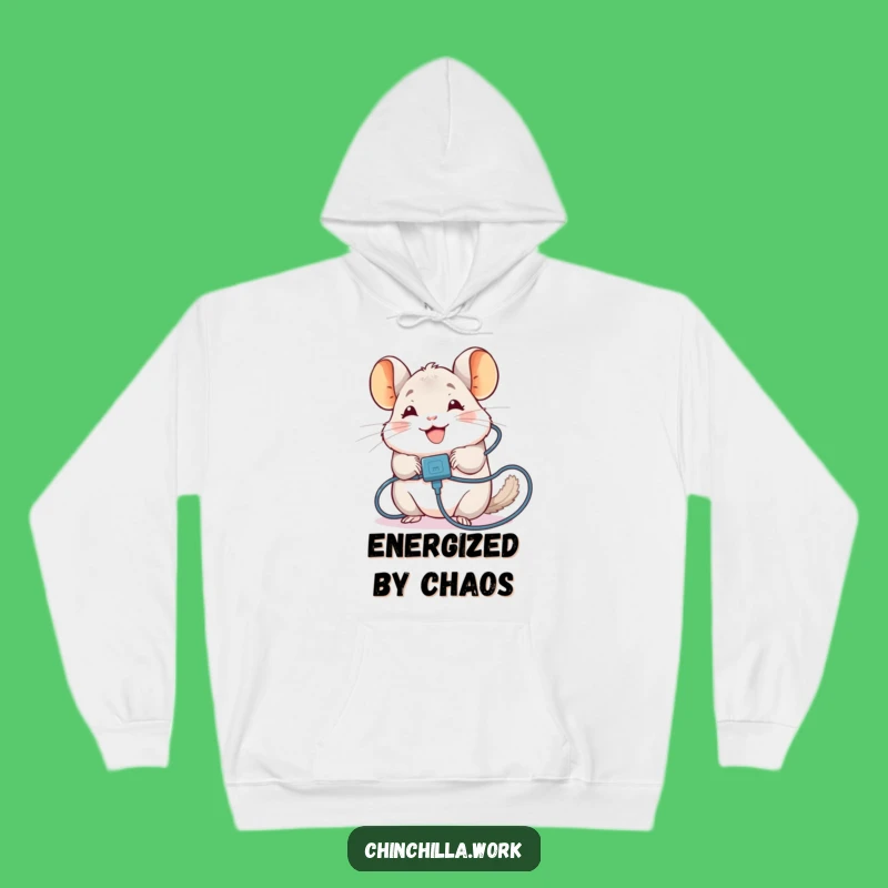Funny Chinchilla Hoodie: Cozy Tangled Cable Chinchilla Wear