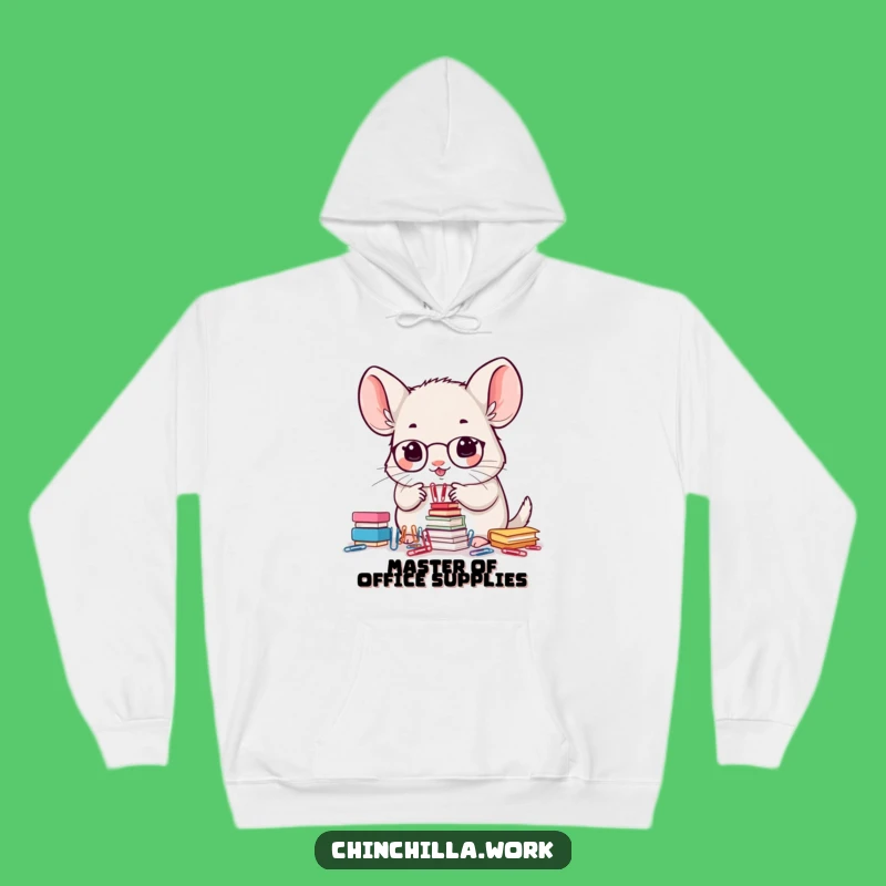 Funny Office Chinchilla Hoodie: Cozy Up with Precision Productivity