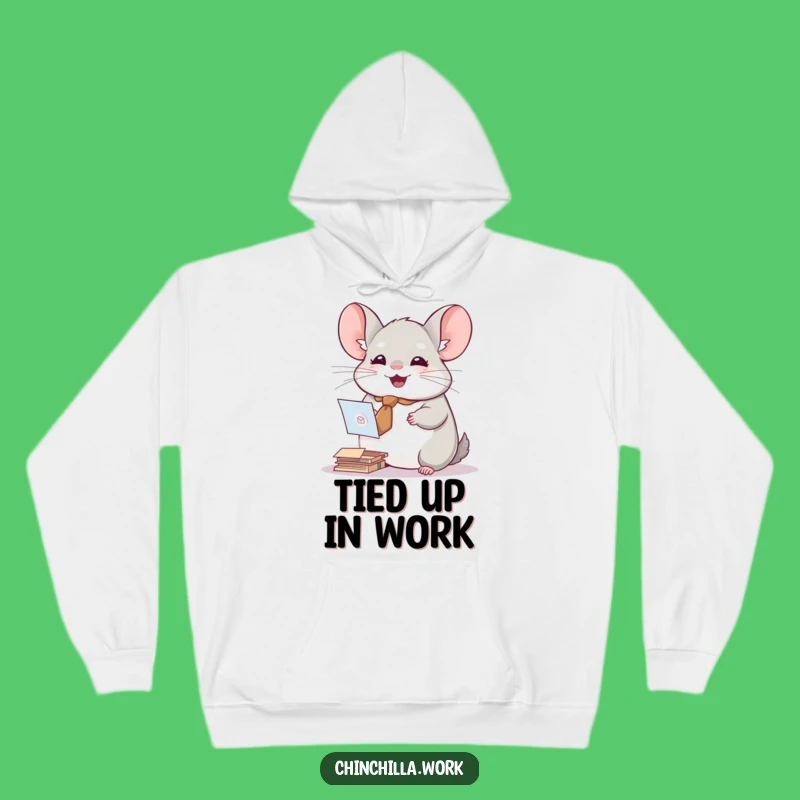 Cozy Chinchilla Mail Sorter Hoodie - Comfy Office Gift