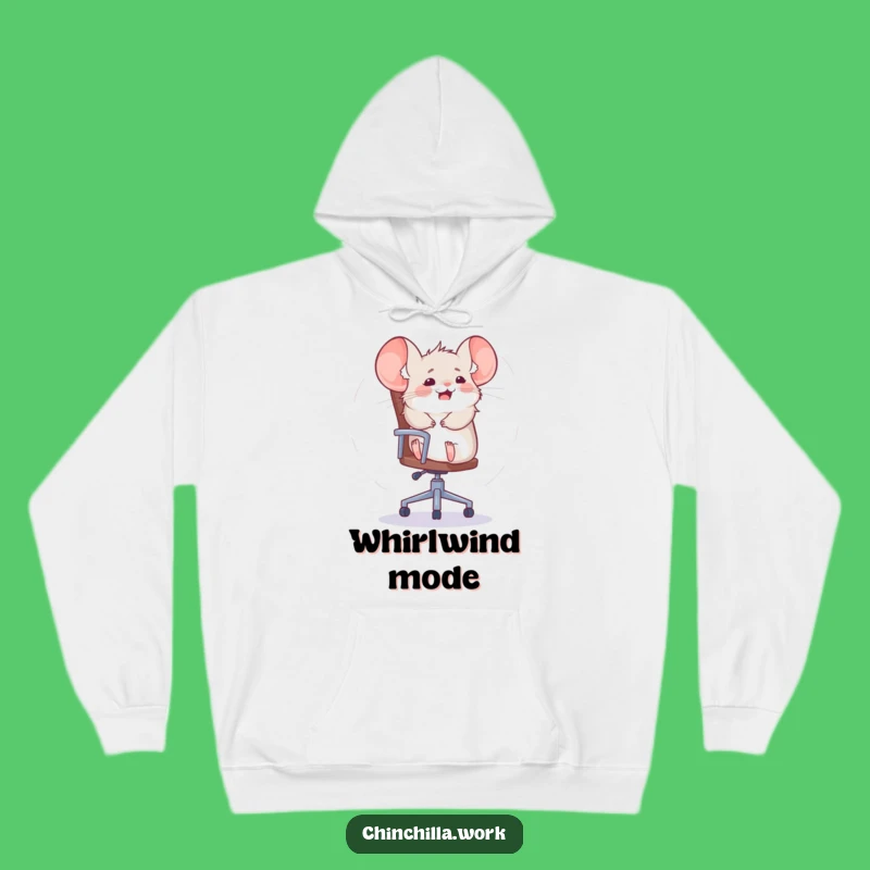 Funny Chinchilla Hoodie: Cozy Up with an Office Chair Acrobat - Great Gift