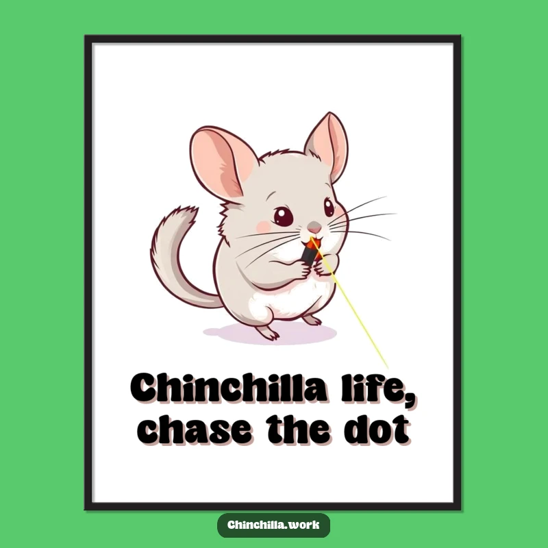 Free Printable Chinchilla Laser Wall Art: Funny Chinchilla Downloadable Art