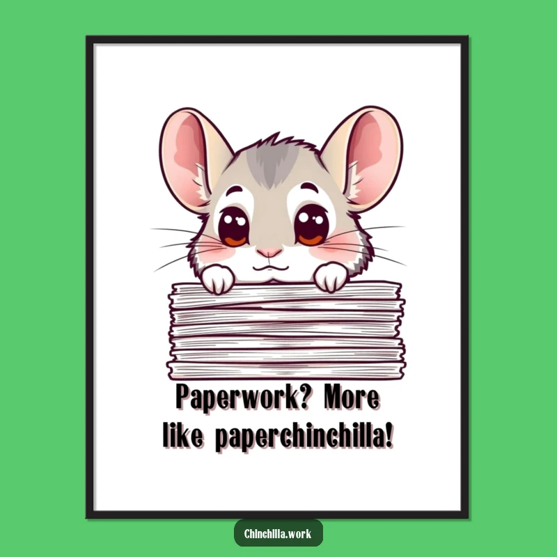 Free Printable Chinchilla Wall Art: Curious Critter Decor, Funny Downloadable Art