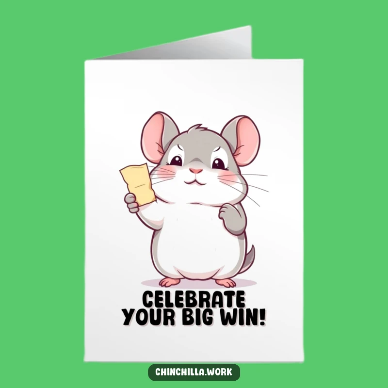 Free Printable Birthday Card: Chinchilla Shredding Paper, Funny Downloadable Gift