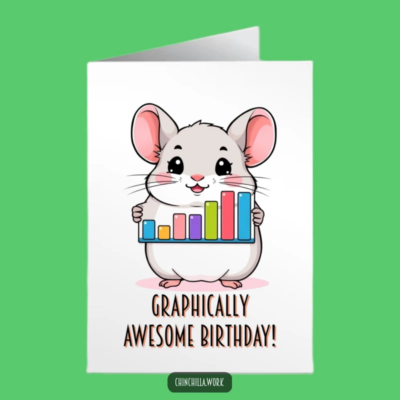 Funny Chinchilla Bar Graph Birthday Card Free Printable - Hilarious Downloadable Greeting