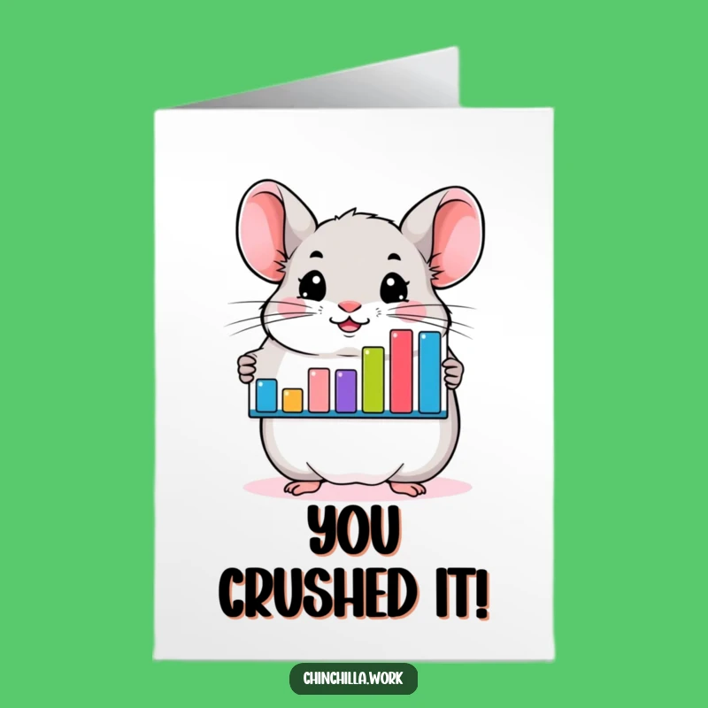 Funny Chinchilla Achievement Card Free Printable - Celebrate Success Downloadable Greeting