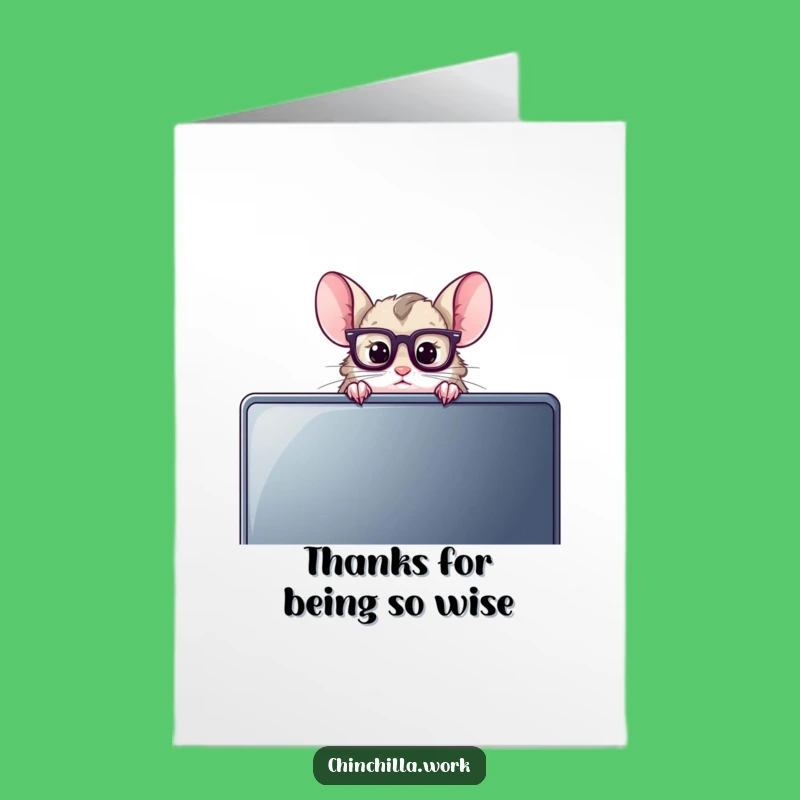 Free Printable Funny Chinchilla Card - Sincere Thanks Downloadable Gift