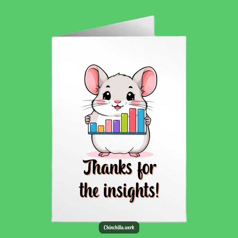 Funny Chinchilla Thank You Card Free Printable - Appreciate with Humor Downloadable Greeting