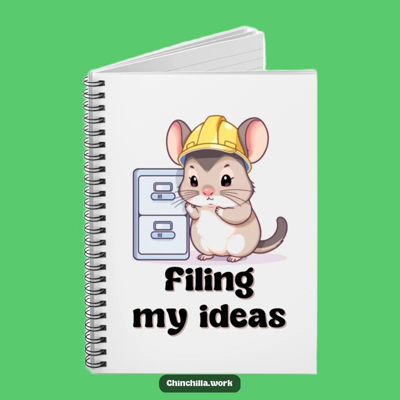 Funny Chinchilla Inspection Notebook: Log Your Thoughts with This Diligent Rodent