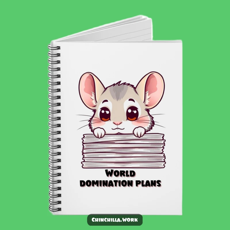 Funny Chinchilla Document Peek Notebook: Hilarious Journal for Notes and Ideas