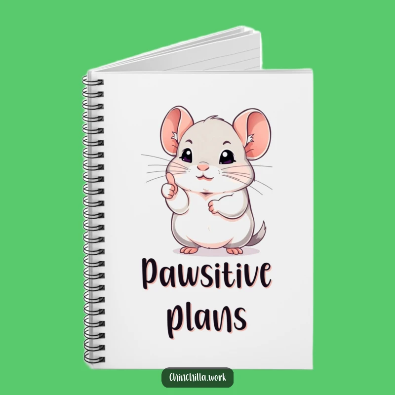 Funny Chinchilla Ideas Notebook: Jot Down Your Best with a Thumbs Up