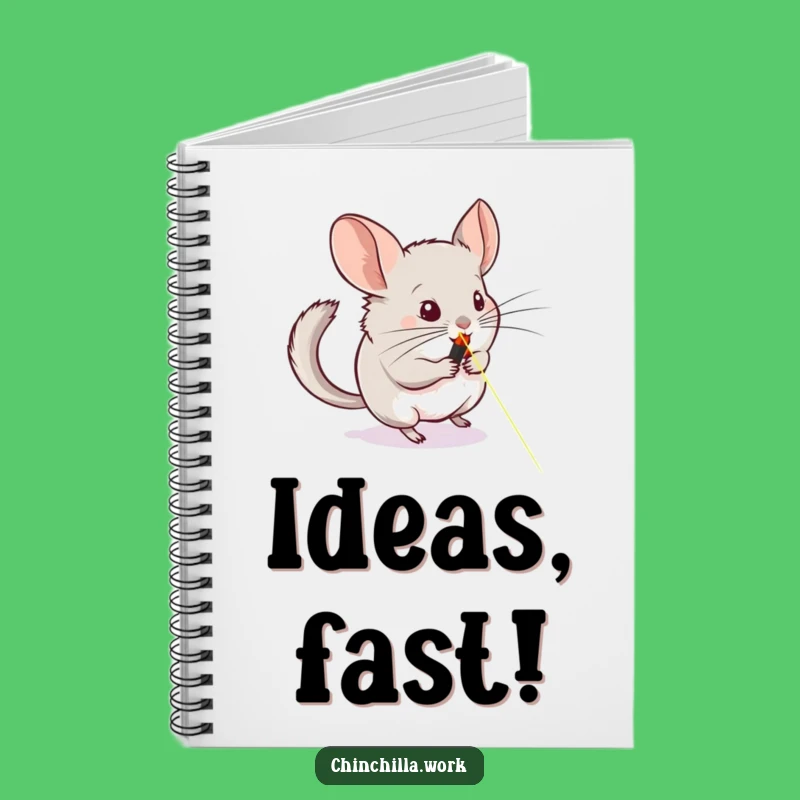Funny Chinchilla Notebook - Laser Chase Journal, Perfect Funny Gift for Pet Lovers