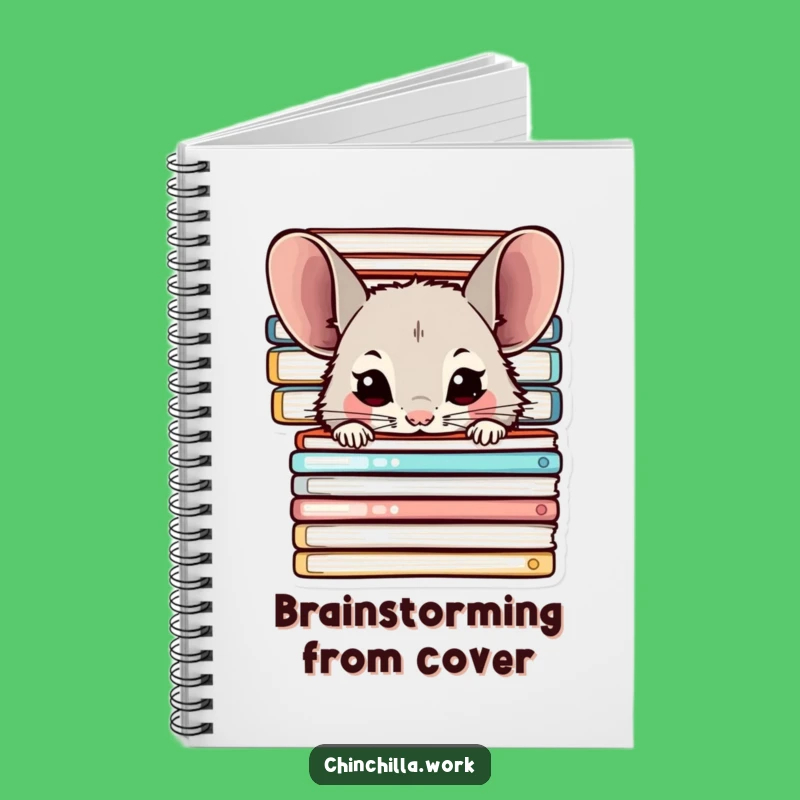Funny Chinchilla Notebook: Office Peeking Chinchilla Journal