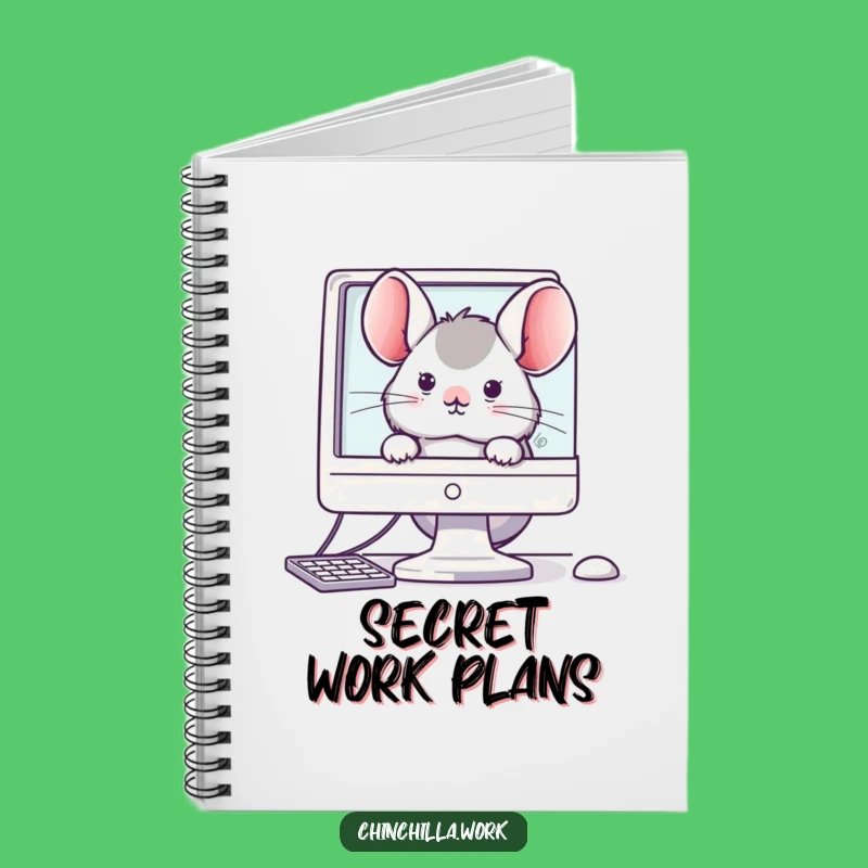 Funny Office Chinchilla Notebook: Jot Down Your Workday Thoughts