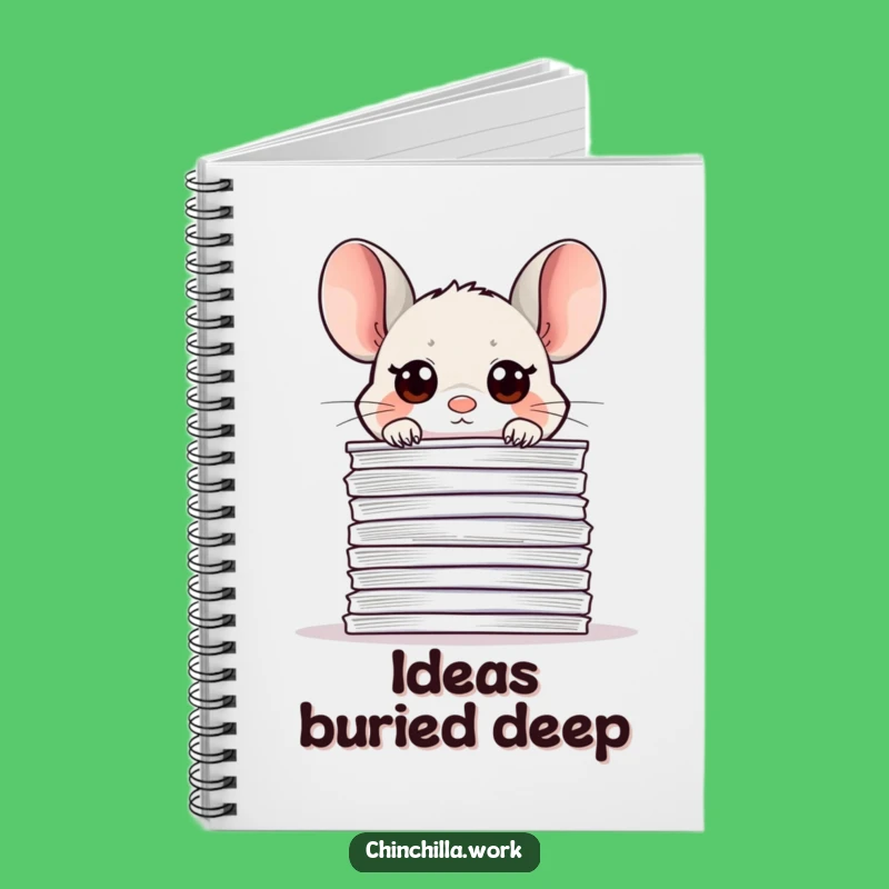 Funny Office Chinchilla Paper Notebook - Work Journal Gift