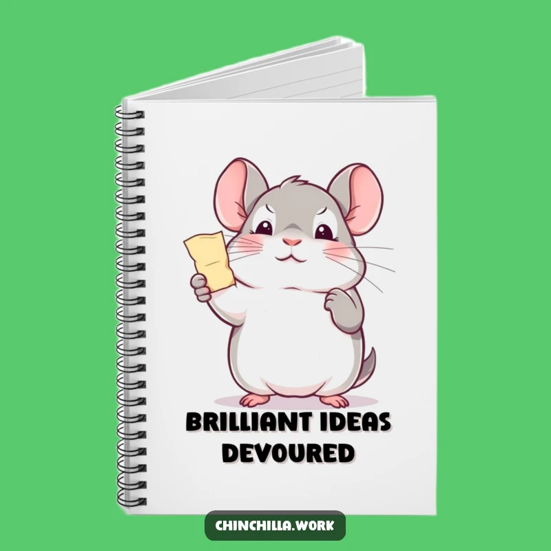 Funny Office Chinchilla Triumph Notebook - Achievement Journal Gift
