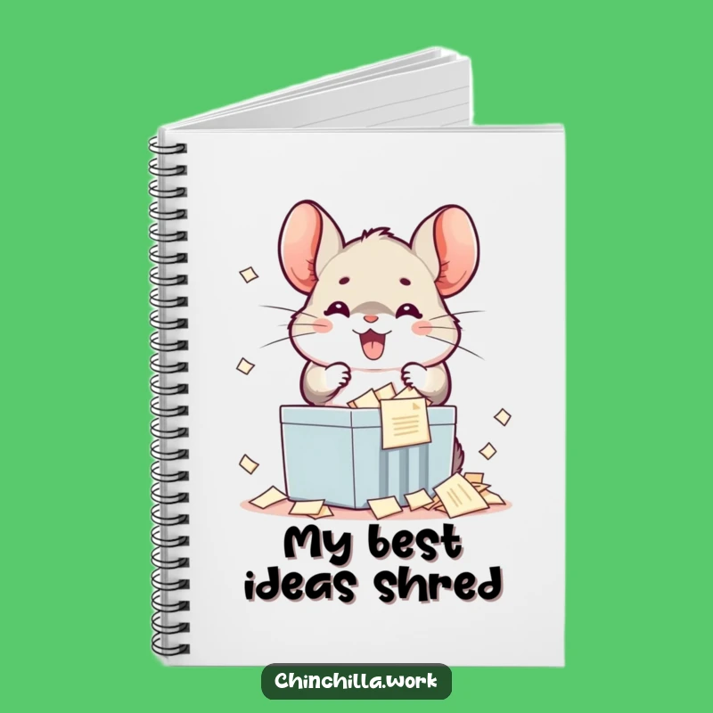 Funny Kawaii Chinchilla Notebook: Jot Down Ideas with This Funny Gift!