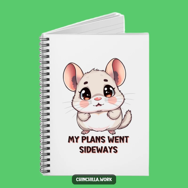 Funny Chinchilla Surprise Notebook - Jot Down Shocking Ideas