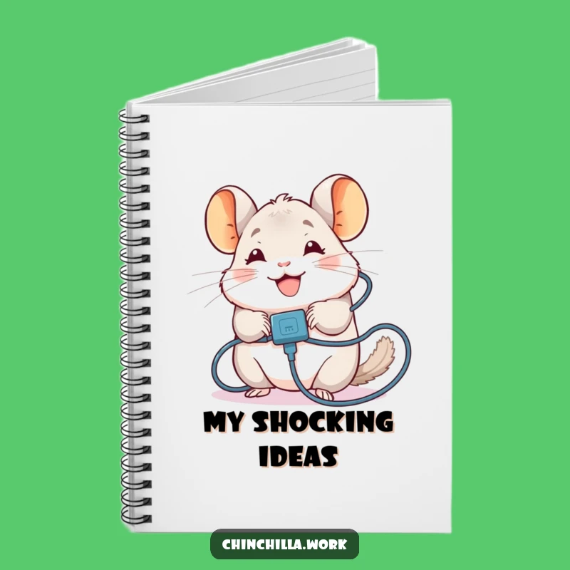 Funny Chinchilla Notebook: Tangled Cable Chinchilla Journal