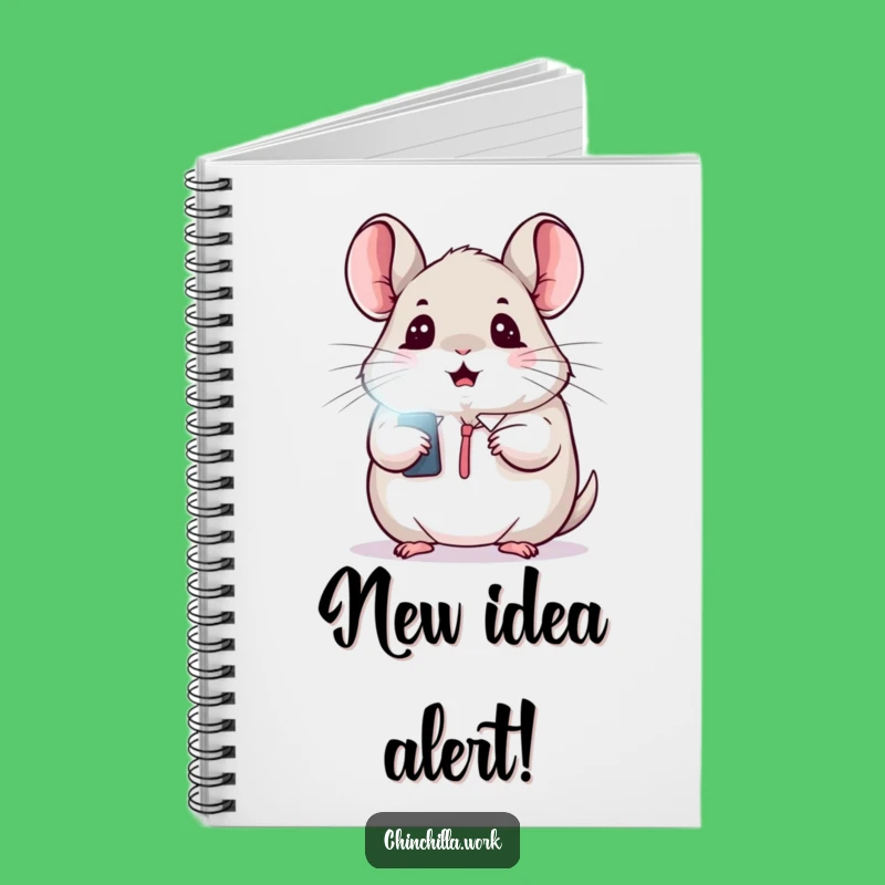 Funny Kawaii Office Chinchilla Notebook: Surprise Thoughts, Cute & Practical Funny Gift