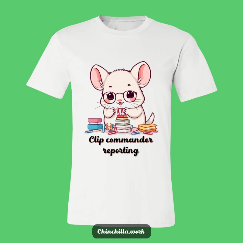 Funny Office Chinchilla T-Shirt: Precision Stacker Work Humor