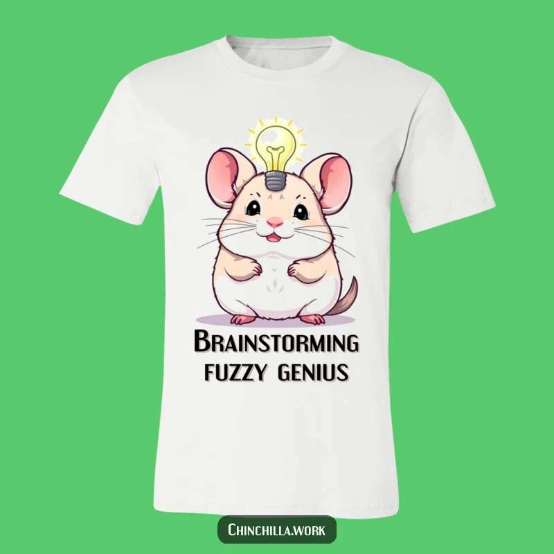 Funny Chinchilla Lightbulb T-Shirt: Brilliant Humor for Your Wardrobe