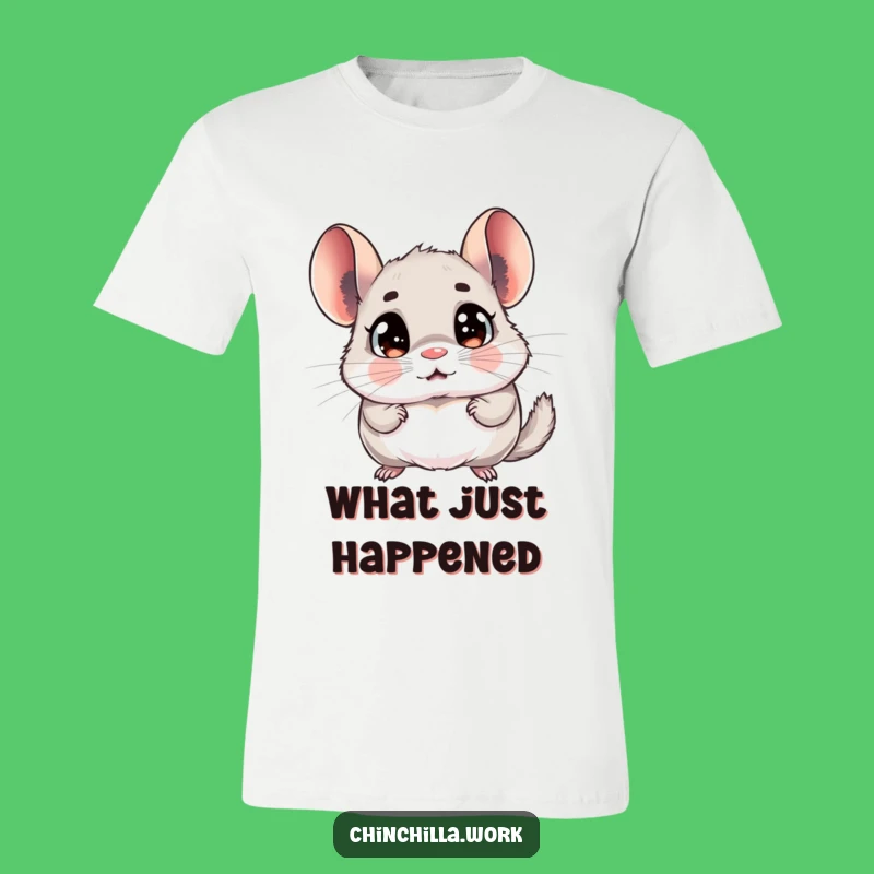 Funny Chinchilla Surprise T-Shirt - Express Your Shock Hilariously