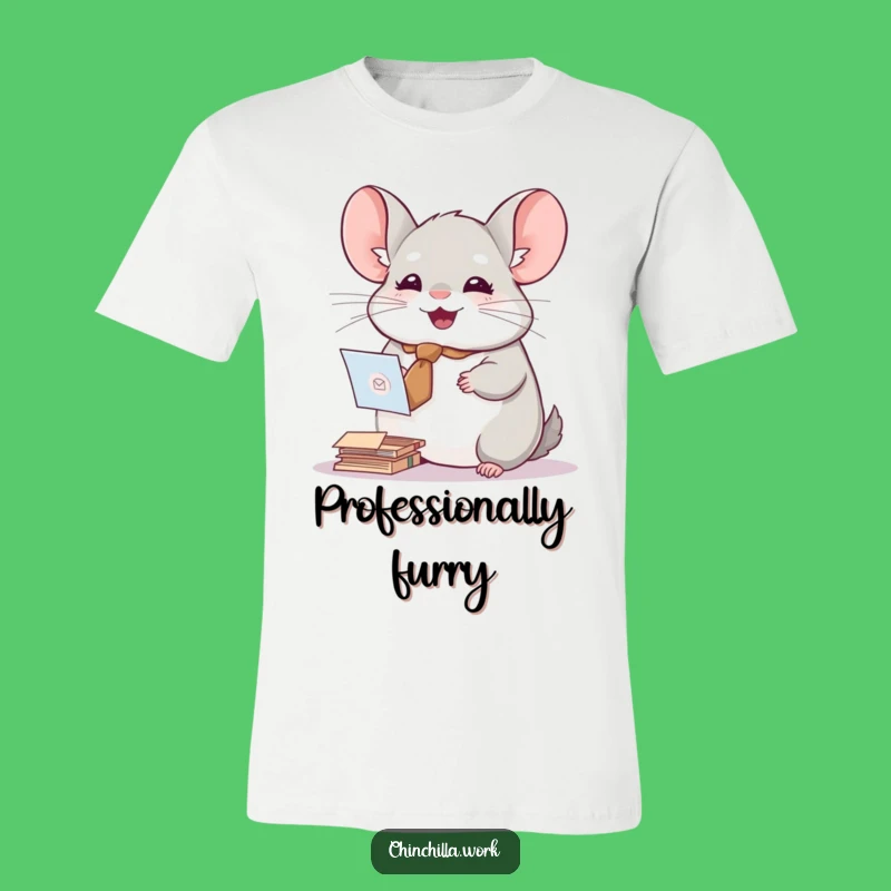 Funny Chinchilla Mail Sorter T-Shirt - Cute Professional Wear Gift