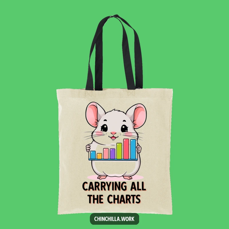 Funny Chinchilla Organizer Tote Bag - Hilarious Business & Cute Gift!